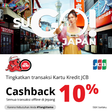 Cashback 10% di Jepang | Khusus Kartu JCB