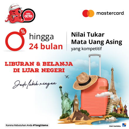 Promo Overseas Khusus Kartu Mastercard